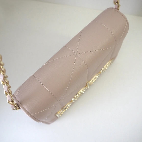 Bebe Pink Quilted Crossbody Bag - Picture 8 of 9